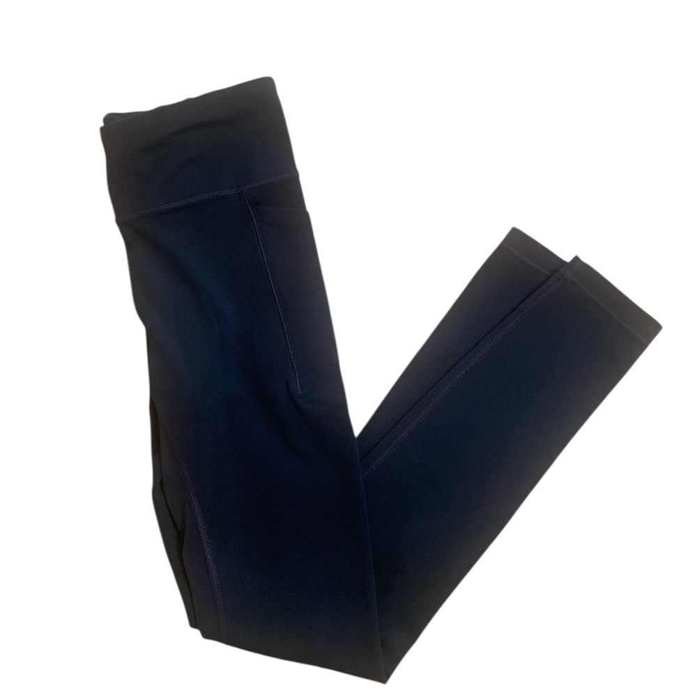 Athleta Girl High Rise Stash Your Treasures Legging- size 12- Navy blue